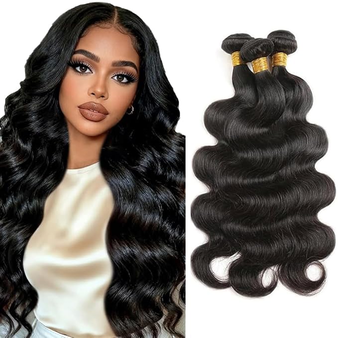 30 32 34 Inch Body Wave Bundles Human Hair Bundles Body Wave 150g/3 Bundle Brazilian Virgin Hair Body Wave Bundles Human Hair Bundles for Black Woman