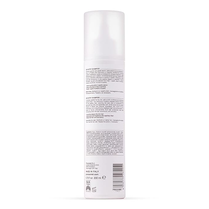 NAPURA S8 Nourishing Shampoo for Dry & Brittle Hair - Hydrates, Softens & Adds Volume - Cashmere Silkshine Proteins, Jojoba Oil (6.76 fl oz)