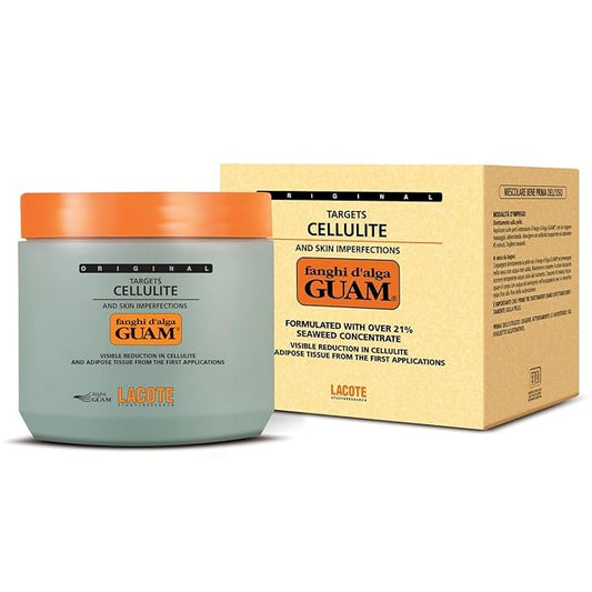 Guam Anti-Cellulite Seaweed Body Wrap – Original Formula for Thighs & Legs – Skin Firming & Tightening Treatment (500g)