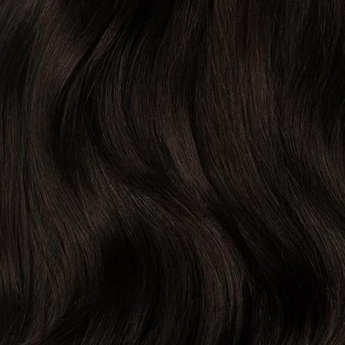 Luxy 100% Remy Human Hair - Seamless Clip-In Hair Extensions - Multi-Dimensional Color for Natural Blending, Adds Volume & Length 160 grams 16" Mocha Brown Seamless