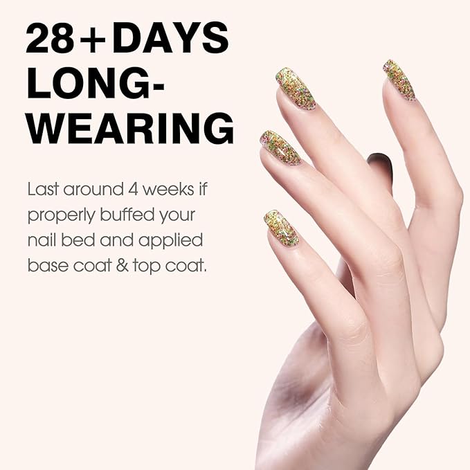 CANNI Glitter Gel Nail Polish – 1pcs 9ml Red Green Color, Soak Off UV LED Nail Gel for DIY Nail Art, Salon or Home Manicure