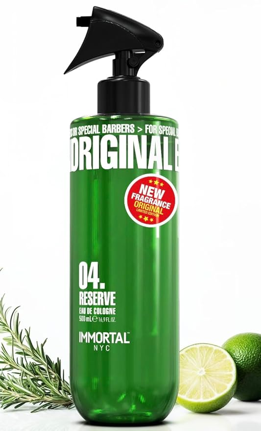 Immortal NYC Reserve 04, After Shave Spray Body/Face Men's Cologne,17 oz - Exclusive Barbers - Softens Skin - Refreshes/disinfects and Relieves Face and Skin - Moisturizing Formula After Shaving