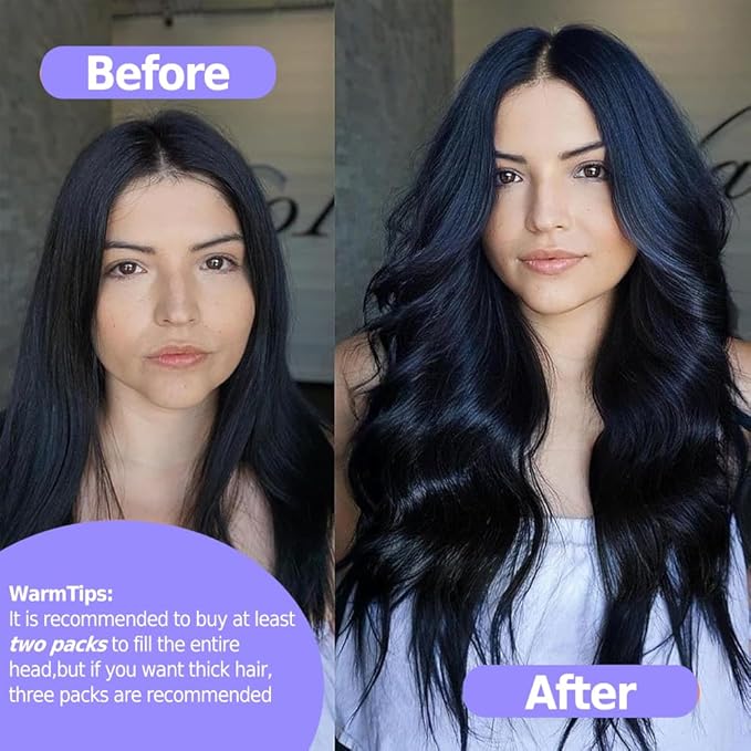 Seamless Clip in Hair Extensions Real Human Hair Straight Remy Human Hair Clip in Extensions for Women, Natural Soft Silk Straight Human Hair PU Thin Weft 8Pcs 120g #1B Natural Black