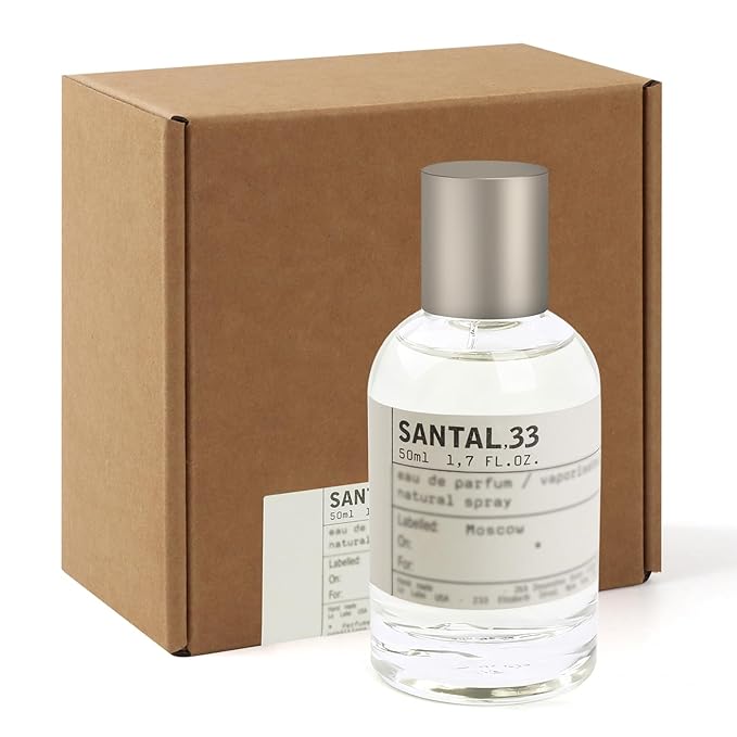 33 SANTAL Perfume,Eau de Parfum Spray,Sandalwood & Iconic Scent of New York Scent for Men & Women,1.7 Fl oz (50ml) Long-Lasting Fragrance