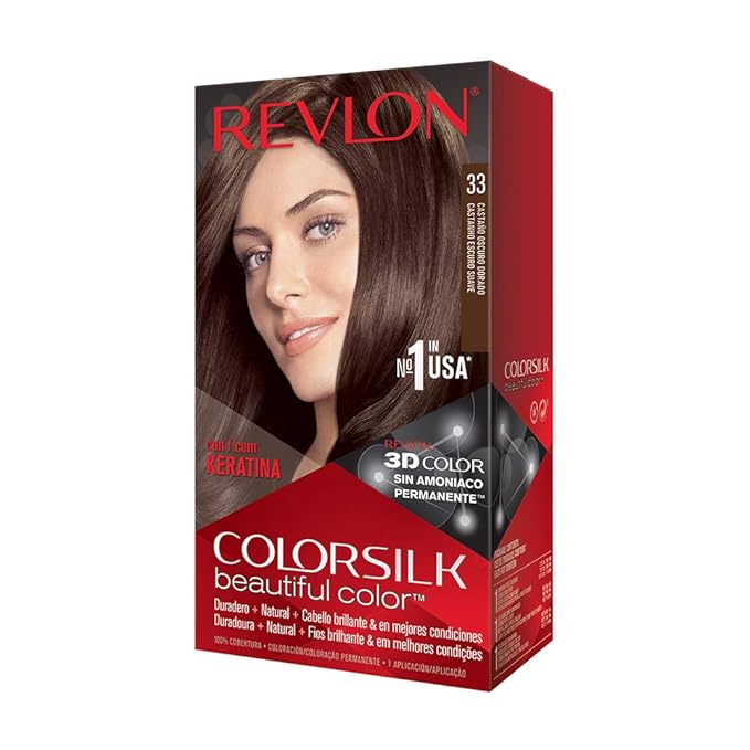 Revlon Colorsilk Haircolor, Dark Soft Brown, 4.4 Ounces (Pack of 3)