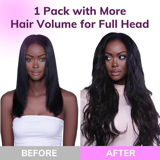 IDN BEAUTY Seamless Clip In Hair Extensions Human Hair Body Wave 130g 1B/6/1B Balayage Natural Black to Chestnut Brown Remy Hair Seamless Clip Ins For Black Women PU Invisible Edge 14 Inch 9pcs