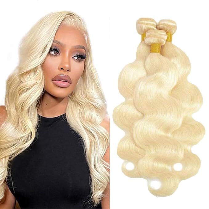Blonde Bundles Human Hair 613 Body Wave Bundle Human Hair Unprocessed Virgin Remy Hair 3 Bundles 20 20 20 Inch 613 Bundle