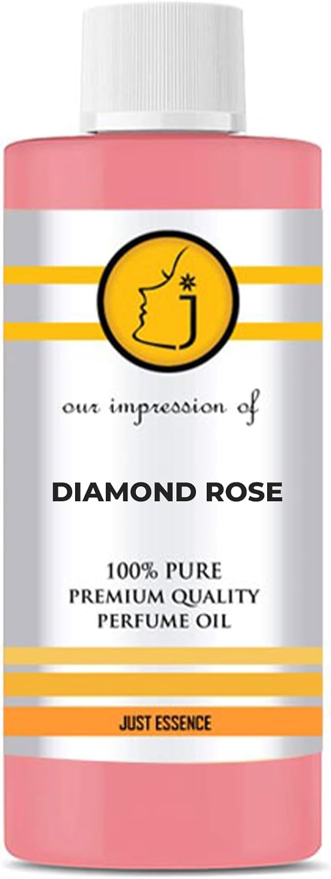Diamond Rose Fregrance Perfume Oil from France | Premium Quality Concentrated Fragrance | Pure Perfume & Cologne Oil for Personal Body Use | 4 Fl Oz