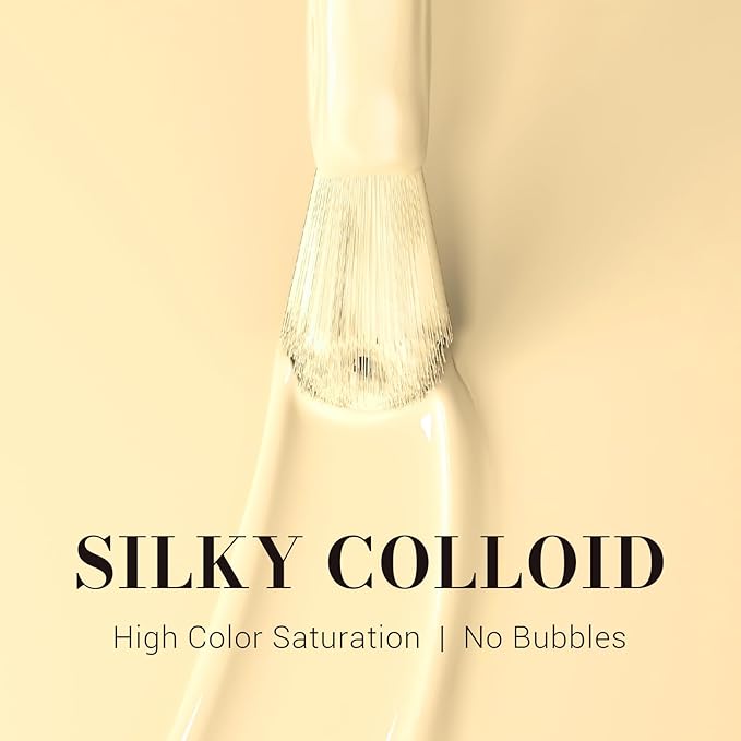 MelodySusie 15ML Milky Yellow Gel Nail Polish,Macaron Color Nails Soak Off UV LED Creamy Yellow Gel Polish Gift for Women Nail Art Manicure Salon DIY Nail Design Decoration at Home-310-A2901