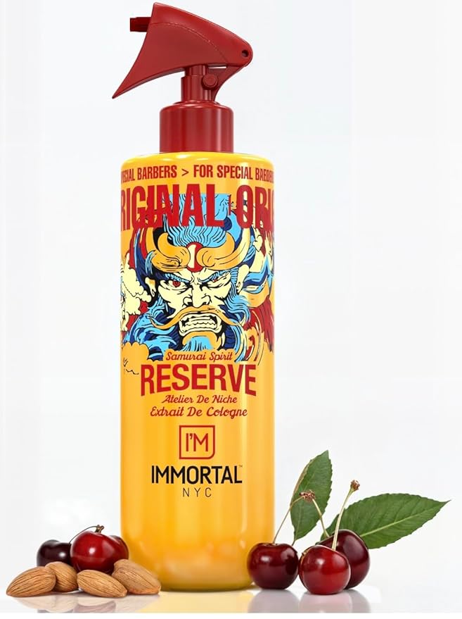 Immortal NYC Reserve Samurai Spirit, After Shave For Men Body/Face 17oz- Moisturizing & Refreshing- Spicy Floral Scent, Men's Cologne