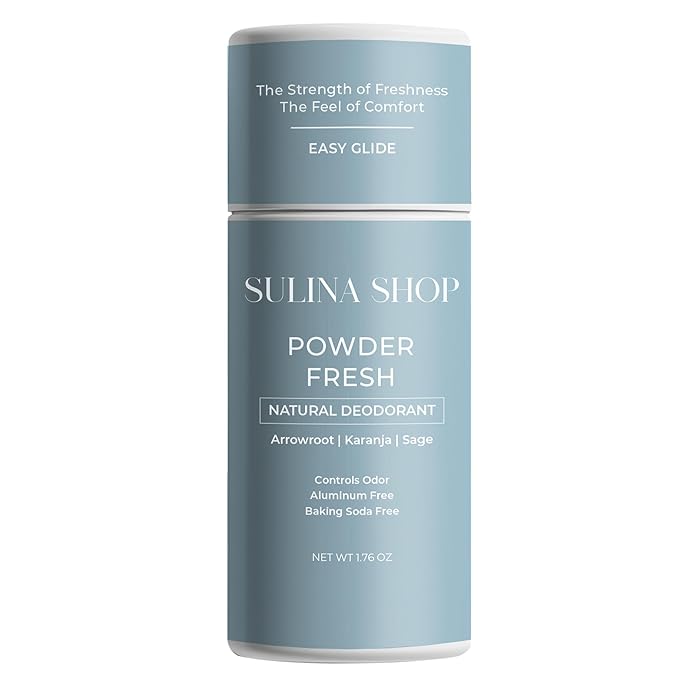 Powder Fresh - All Natural Deodorant for Woman, Aluminum-Free, Baking Soda-Free, Up to 12-Hour Odor Protection – Classic Baby Powder-Inspired Scent – For Women & Men, Gentle on Sensitive Skin