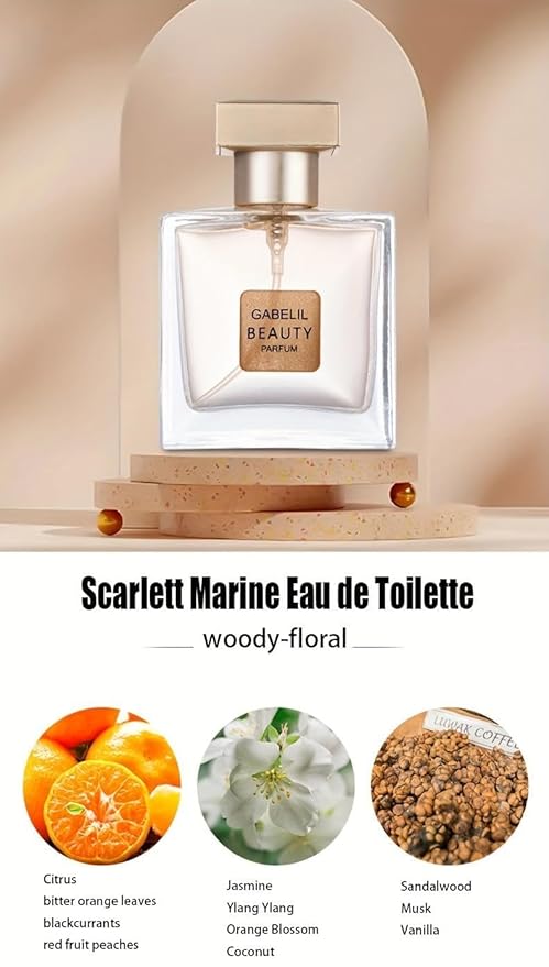 Women's Perfume Set: 4 Floral and Fruity Fragrances in a Gift Box, 105(25ml x3 +30ml) ml Total (3.5oz). Perfect for Gifting or Personal use, Elegant and Timeless Scents for any Accasions