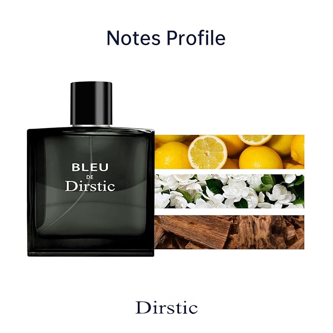 Bleu De. Paris Cologne Eau De Toilette - Inspired By Ble.u De for Men Long Lasting Perfume Spray Masculine Scent Lasts All Day A Gift for Any Occasion
