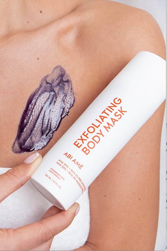 Chemical Body Exfoliant – 30% AHA + 2% BHA Pre-Shower Body Mask for Smooth, Radiant Skin, Dead Cell Removal & Soft Texture, Glycolic & Salicylic Acid, 150ml