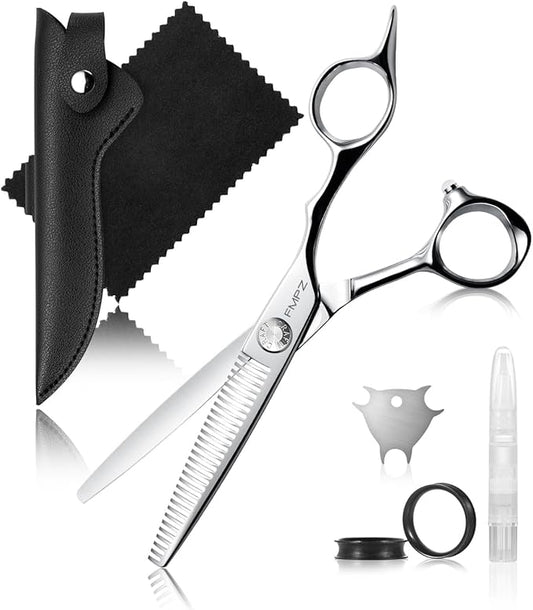Professional Hair Thinning Shears Hair Cutting Texturizing Teeth Scissors - 6" Right Hand HIGH-END Extremely Sharp Scissors 440C Stainless Steel for Salon Home Stylists