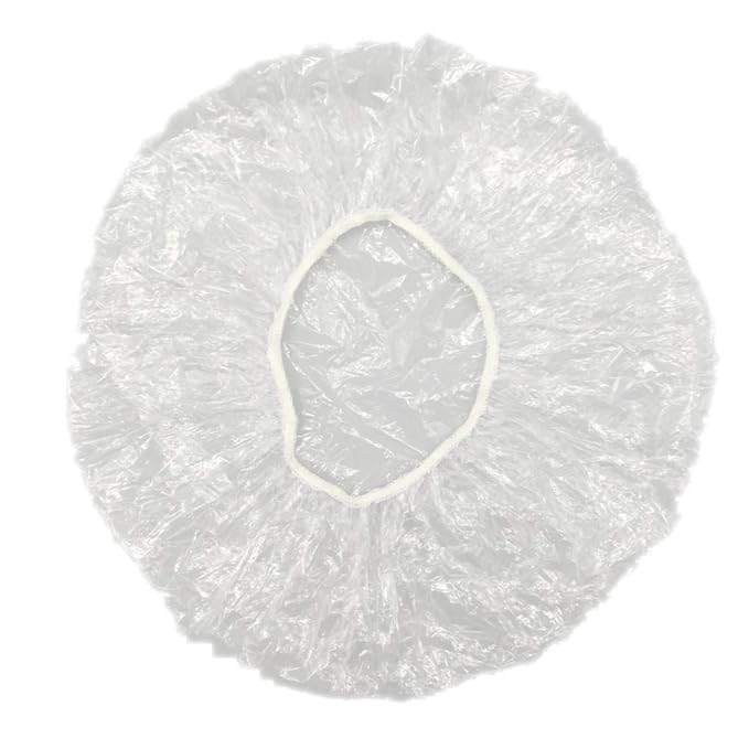 ECO amenities Plastic Shower Cap - For Hotel Guests & Travel Use - Latex-Free Hair Accessory for Women - Individually Wrapped Hospitality Supply - Large, White, Pack of 1