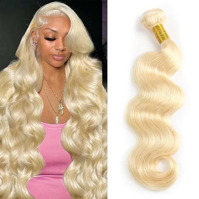 28 Inch 613 Bundle Human Hair 1 Bundle 14A 100% Unprocessed Virgin Human Hair Bundle Blonde Bundles Human Hair 613 Body Wave Bundle