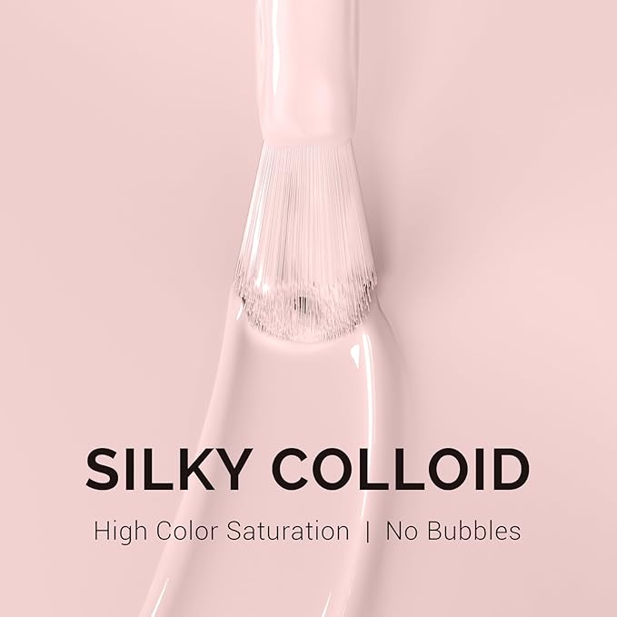MelodySusie 15ML Milky Pink Gel Nail Polish,Macaron Color Nails Soak Off UV LED Creamy Nude Pink Gel Polish Gift for Women Nail Art Manicure Salon DIY Nail Design Decoration at Home-A2402