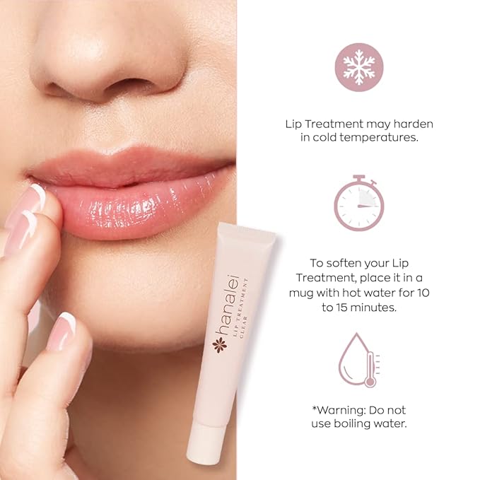 Hanalei Hydrating Lip Treatment Balm – Cruelty-Free, Paraben-Free Moisturizer for Severely Dry, Chapped Lips – Kukui Oil, Shea Butter & Grapeseed Oil –Mauve Pink Tint, Travel-Size 3-Pack (5g X 3)