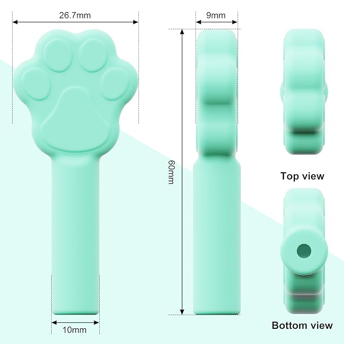 Aligner Chewies for Invisalign, 8-Pack Cat Claws Style Silicone Orthodontic Munchies Chompers For Invisalign Braces, Aligners, Retainers (Unflavored, Mint, Taro flavor, Strawberry)