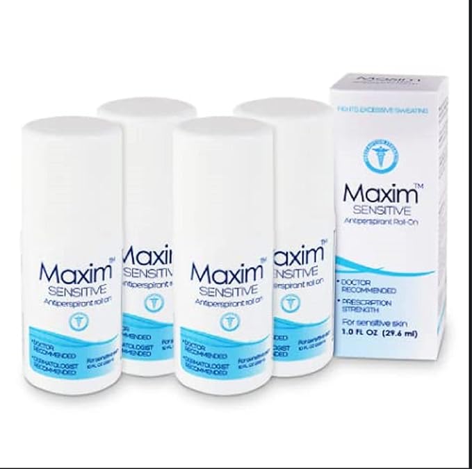 Maxim Antiperspirant Deodorant – Pack of 4 – Sensitive Clinical Strength Roll On by Maxim Lighting