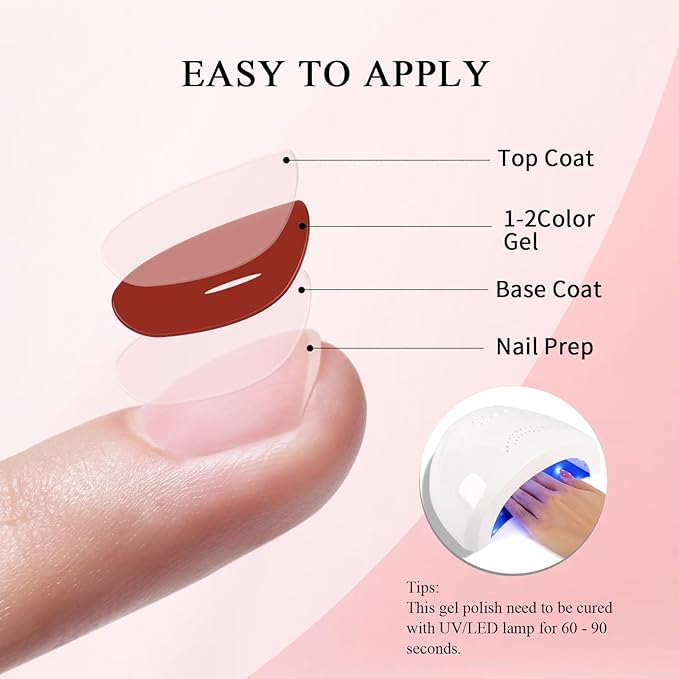 10ml Hema Free Glitter Gel Nail Polish Soak Off Long Lasting Christmas Gold Gel Polish Salon DIY at Home Gift for Women 1Pcs