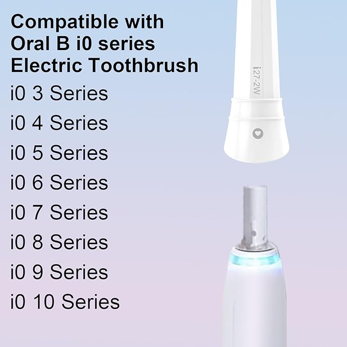 8pcs Replacement Heads Compatible with Oral B iO 3 4 5 6 7 8 9 10 Series Electric Toothbrush,Toothbrush Heads Compatible with Oral B iO Replacement Heads, Medium Bristles for Effective Cleaning
