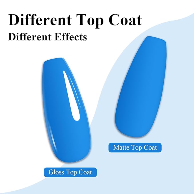 Imtiti Bright Blue Gel Nail Polish, 1Pcs Blue Soak Off UV LED Gel Polish, Long Lasting, Nail Art Manicure Salon DIY at Home for Spring and Summer (0.34 Fl Oz-991)