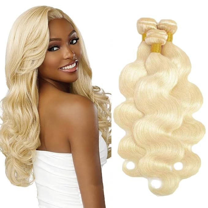 Blonde Hair Bundle 613 Body Wave Bundles Human Hair Unprocessed Virgin Mixed Length 3 Bundles 28 30 32 Inch 613 Bundle Hair Extension