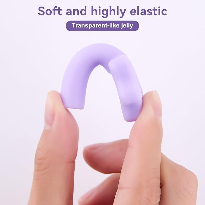 Aligner Chewies for Invisalign, 4-Pack Star Style Silicone Orthodontic Munchies Chompers For Invisalign Braces, Aligners, Retainers (Unflavored, Mint, Taro flavor, Strawberry)