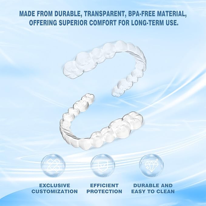 Custom Night Guard for Teeth Grinding – Personalized Fit Mouth Guard for Sleeping, Bruxism Relief & Jaw Protection – Affordable Night Guard for Heavy & Light Grinders
