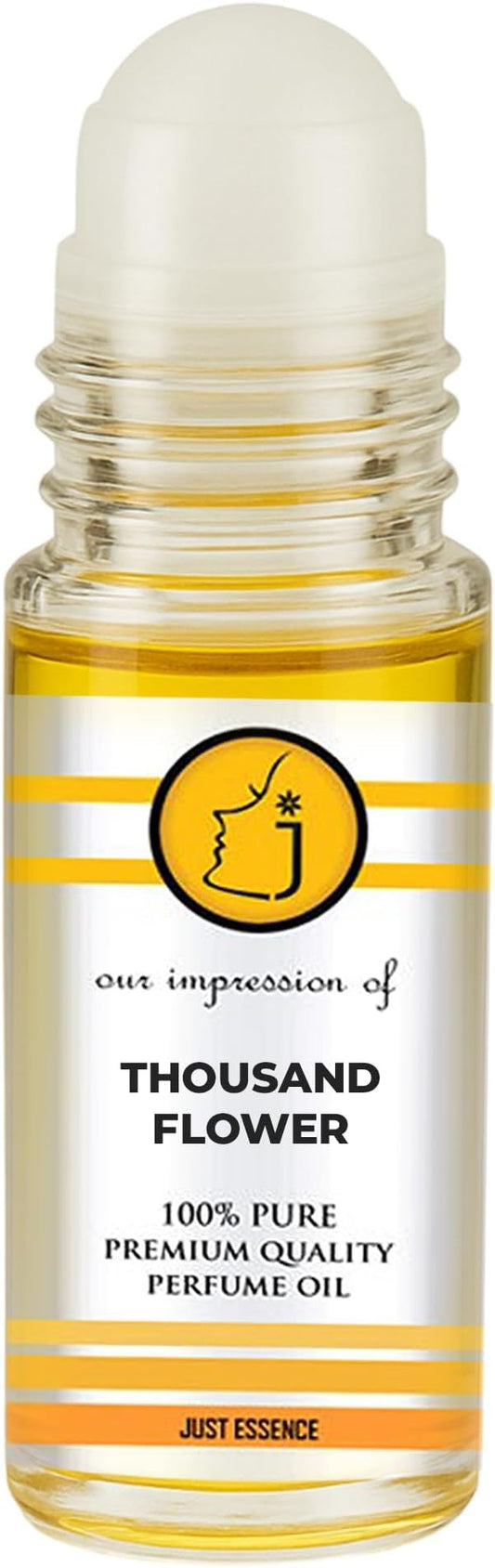 Thousand Flower Elixir Fregrance Perfume Oil from France | Roll On | Premium Quality Concentrated Fragrance | Pure Perfume & Cologne Oil for Personal Body Use | 1 Fl Oz