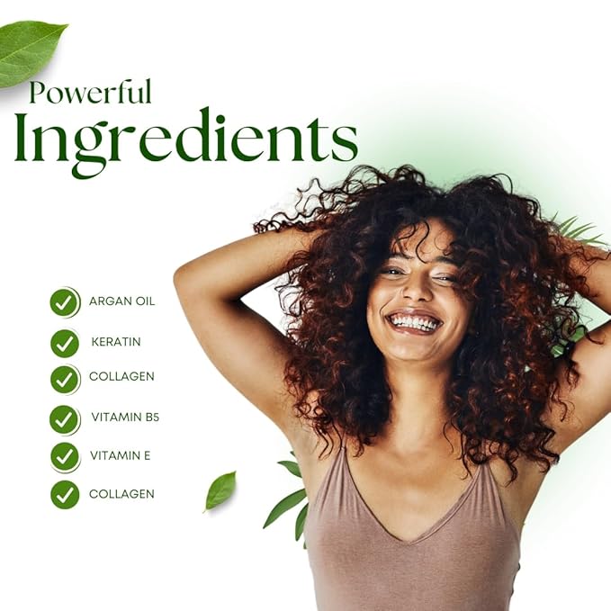J'Organic Solutions Deep Treatment Hair Mask for Growth & Thickness - Nourishing Frizzy Curly Hair Mask with Amino Acids & Protein Complex for Silky Hair