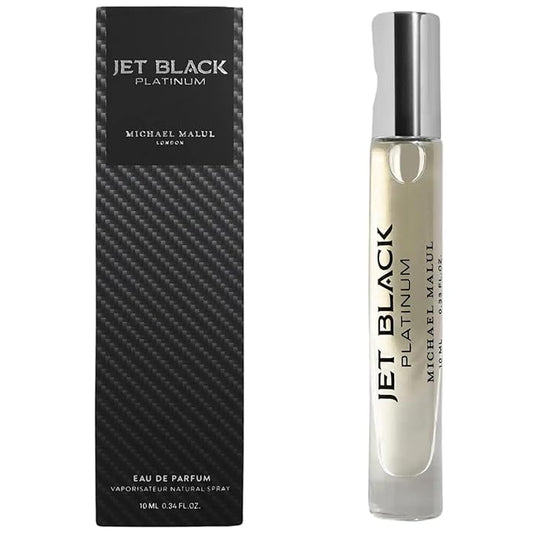 Michael Malul Jet Black Platinum Eau de Parfum for Men - 10ml Travel Size