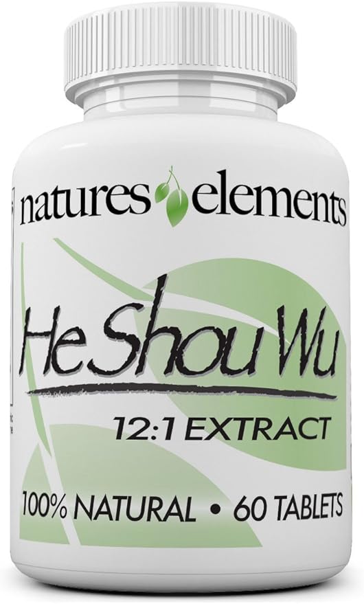 He Shou Wu – 12:1 High-Potency Fo-Ti Root Extract – 1000mg per Serving – 60 Vegan Tablets – Traditional Chinese Herb for Hair Growth & Gray Hair – Non-GMO, Gluten-Free, 100% Natural