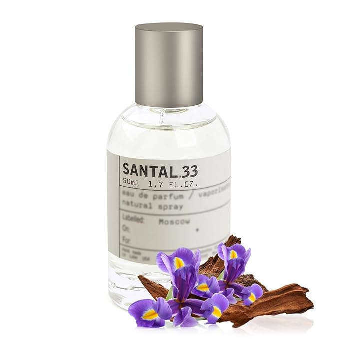 33 SANTAL Perfume,Eau de Parfum Spray,Sandalwood & Iconic Scent of New York Scent for Men & Women,1.7 Fl oz (50ml) Long-Lasting Fragrance
