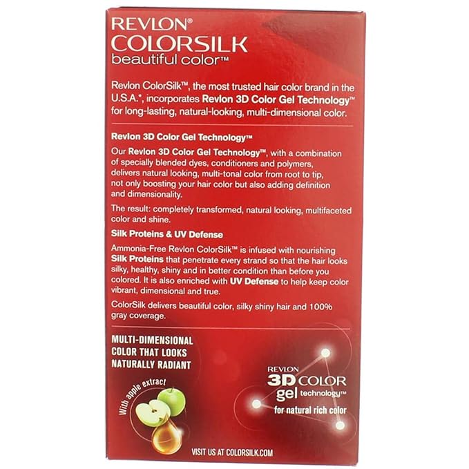Revlon ColorSilk Hair Color 54 Light Golden Brown 1 Each (Pack of 4)