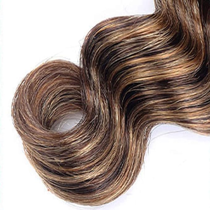 P427 Human Hair Bundles Color 4/27 Deep Wave Bundles 26 Inch Honey Blonde Single Bundle Brazilian Virgin Hair Extensions