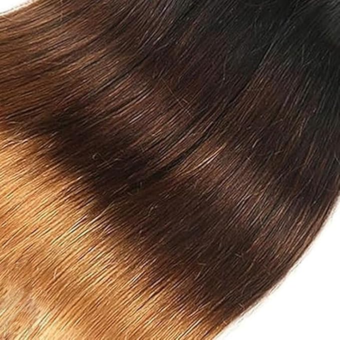 Brown Human Hair Straight Weave Ombre 4/27 Straight Bundles Brazilian Virgin Hair 3 Bundles 24 26 28 Inch Ombre Human Hair Extensions