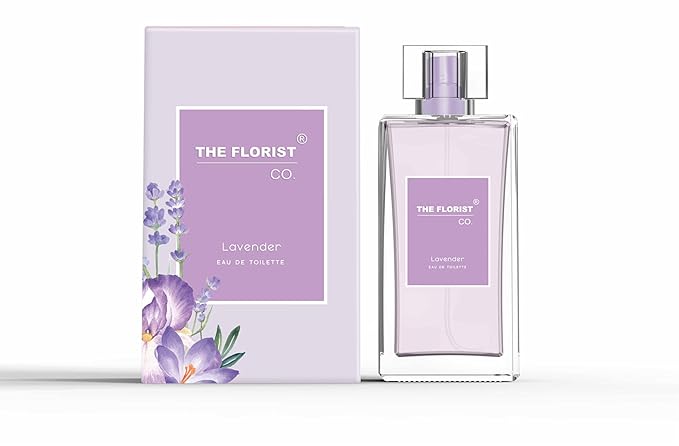 The Florist Co. Eau de Toilette Perfume, Floral Fragrance, Long-Lasting Fresh Scent (Lavender)