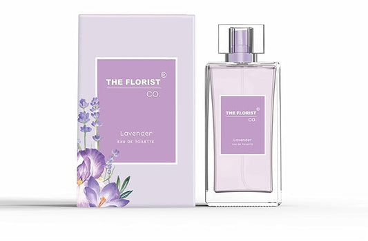 The Florist Co. Eau de Toilette Perfume, Floral Fragrance, Long-Lasting Fresh Scent (Lavender)