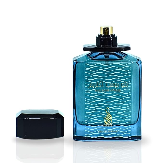 Risala Blue Bomb Extreme for Unisex Eau de Parfum Spray, 3.4 Ounce