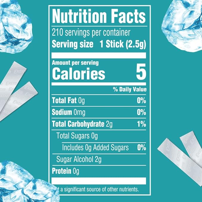 EXTRA Polar Ice Sugar Free Chewing Gum, Party Favors, Gum Packs Bulk, Breath Fresheners, 35 Ct (6 Pack)