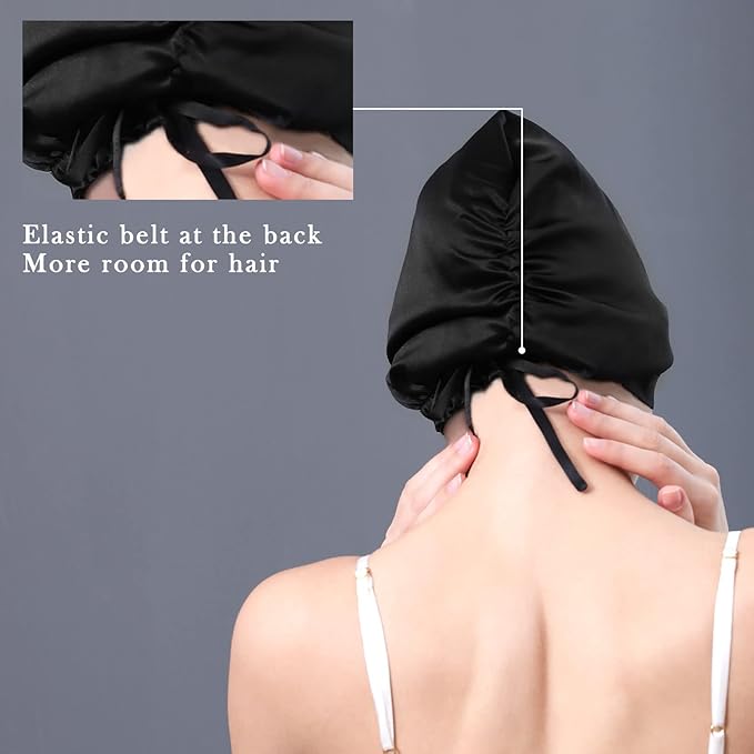 DAISYSILK 100 Pure Mulberry Silk Hair Bonnet for Sleeping Silk Hair Wrap for Women