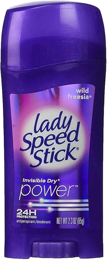 Lady Speed Stick Antiperspirant Deodorant, Invisible Dry, Wild Freesia 2.30 oz