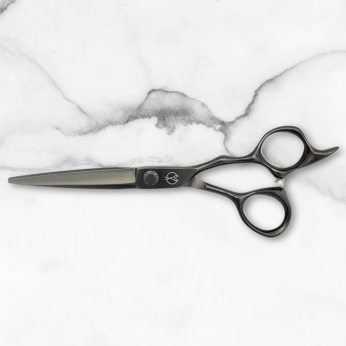 6" Hair Shears Set from Shihan Shears - Cutting and Thinning/Texturizing Scissors with Black Titanium Finish - VG-10 Stainless Steel for Professionals