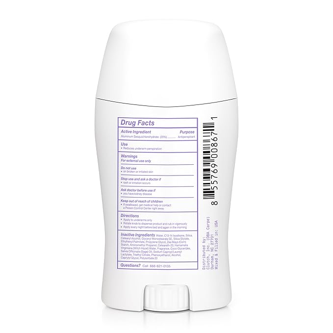 Carpe Underarm Antiperspirant and Deodorant, Clinical strength with Lavender Citrus scent, Combat excessive sweating Stay fresh and dry, Great for hyperhidrosis
