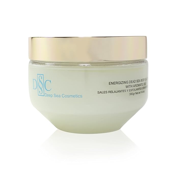 Deep Sea Cosmetics Women's Salt Scrub Energizer, Cucumber & Green Tea, 15.8 fl. oz.