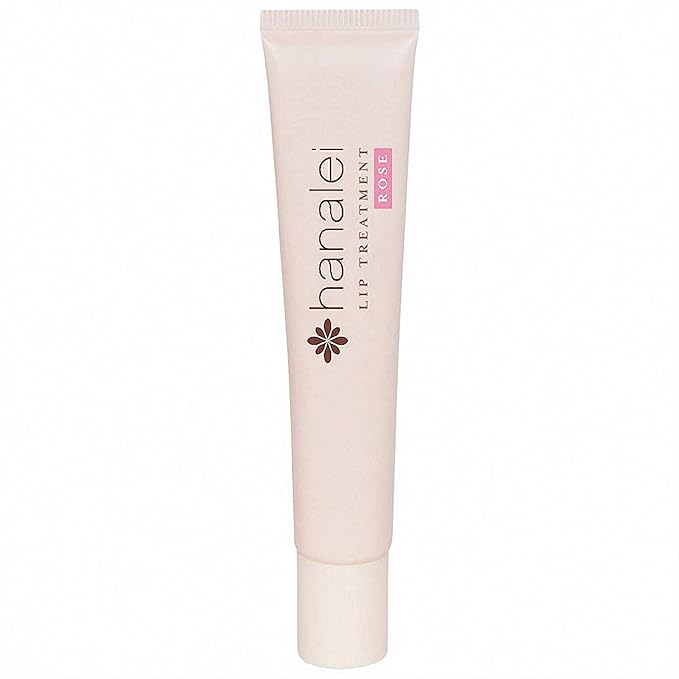 Hanalei Lip Treatment for Dry, Chapped Lips – Intensive Overnight Moisturizer with Kukui Oil, Shea Butter & Grapeseed Oil – Hydrating Balm for Healing Cracks – Rose Pink Tint, 15g – Cruelty-Free