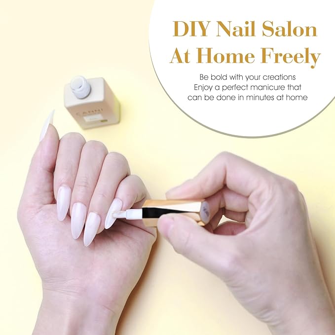 CANNI Milky White Gel Nail Polish - 1Pcs Translucent Jelly Gel Polish Neutral Color Soak Off LED Nail Manicure Salon DIY